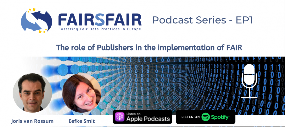 The role of publishers in the implementation of FAIR. Podcasts series