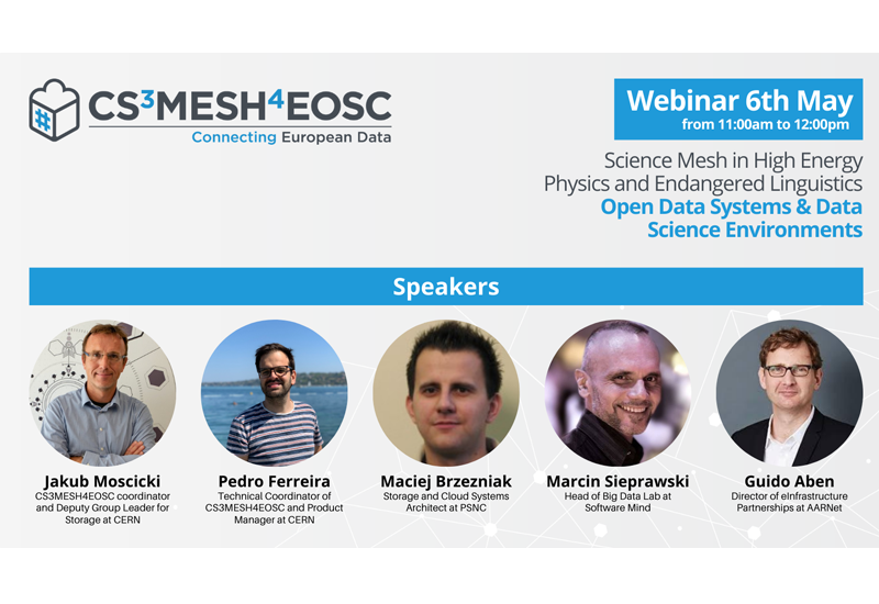Science Mesh in High Energy Physics and Endangered Linguistics - Open Data Systems & Data Science Environments